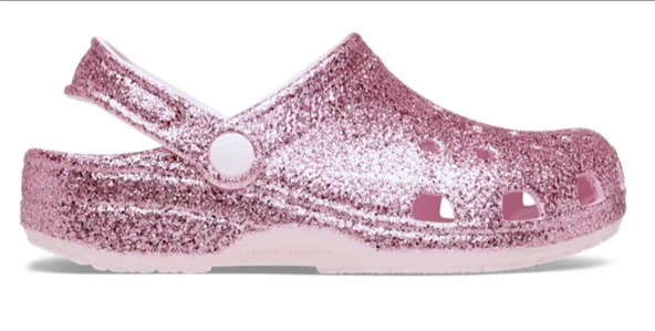 Crocs Kids' Classic Chunky Glitter Clog Kız Çocuk Terlik 211939-6ZW ürün görseli 1