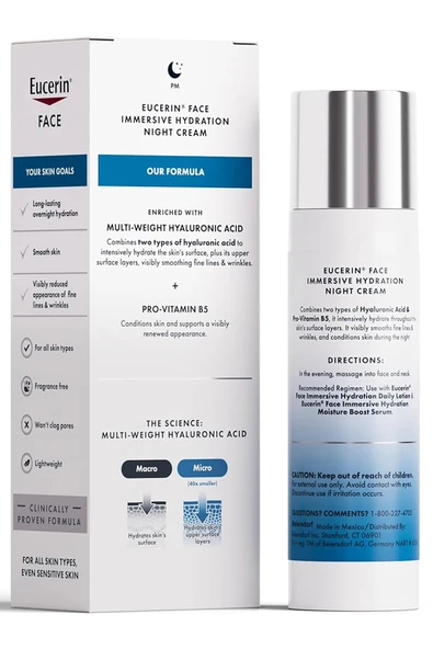Eucerin Immersive Hydration Nemlendirici Gece Kremi 71GR - Resim 3