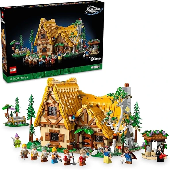 LEGO Disney 43242 Snow White and the Seven Dwarfs' Cottage ürün görseli 1