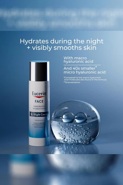 Eucerin Immersive Hydration Nemlendirici Gece Kremi 71GR - Resim 8