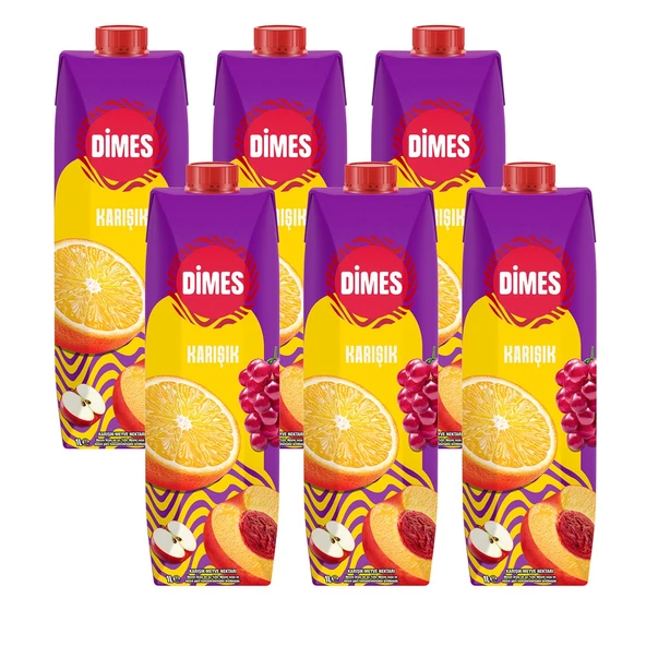 Dimes Karışık Meyve Suyu 1 Lt x 6 Adet ürün görseli 1