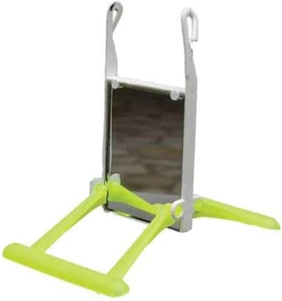 Aynalı Tünekli Salıncak Muhabbet Kuşu Oyuncak (Karışık Renk ) 1 adet ürün görseli 1