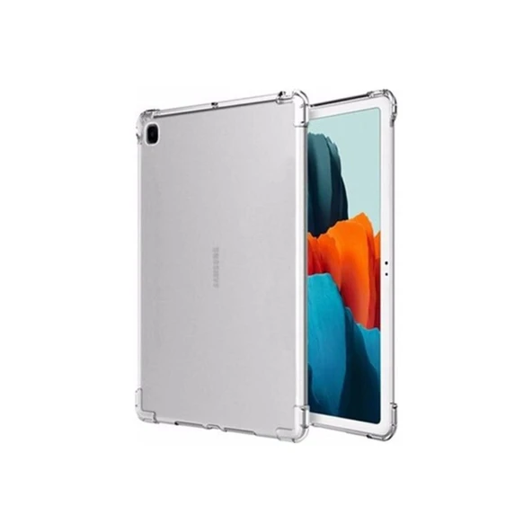 Samsung Galaxy P610 Tab S6 Lite 10.4 Kılıf Anti Shock Tablet Silikon - Şeffaf ürün görseli 1