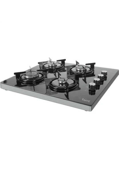 Ferre S2240 CE Siyah Cam Set Üstü Ocak (DGZ) ürün görseli 1