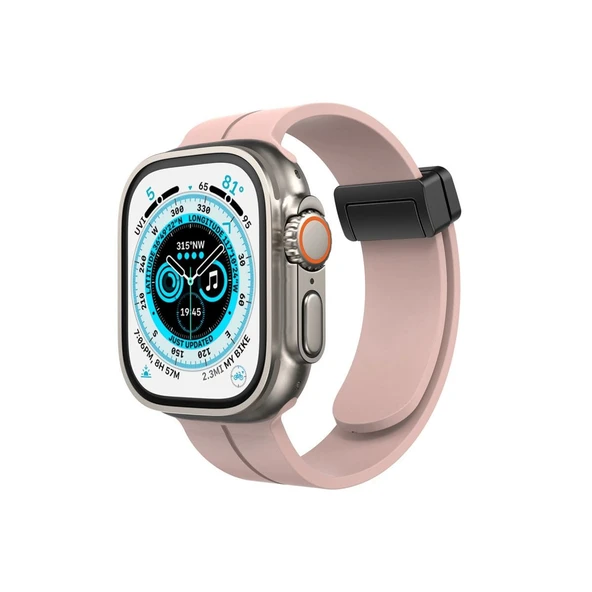 Apple Watch 38mm Kr412 Elegance Stylısh Kordon (saat Değildir) - Pudra ürün görseli 1