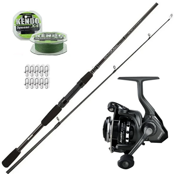 Okuma Acuador 4000 - Okuma Wavepower 244cm 15-40gr Spin Olta Seti ürün görseli 1