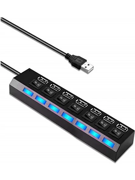 Alfais 4874 7 Port USB 2.0 Swith Çoklayıcı ürün görseli 1