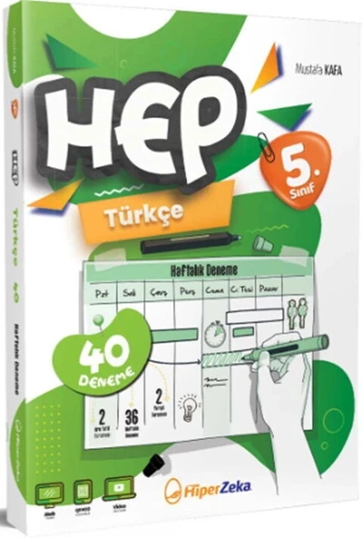 HİPERZEKA 5.SINIF HEP TÜRKÇE 40 DENEME ürün görseli 1