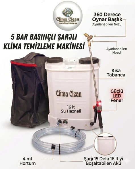 ŞARJLI KLİMA TEMİZLEME POMPASI ürün görseli 1