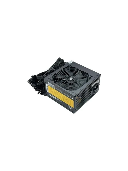 POWERBOOST PB-600AR 600W APFC 2*PCI-E 6+2 Pin 12cm Siyah Fanli  ATX Power Supply ürün görseli 1