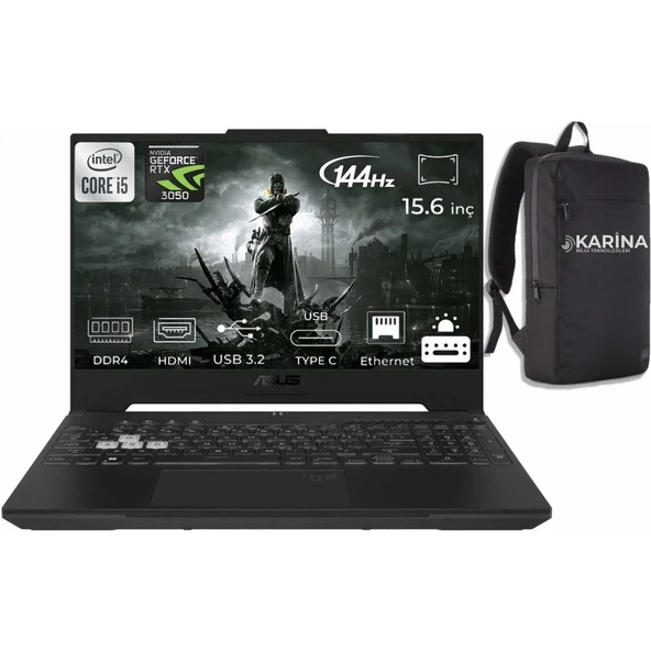 Asus Tuf Gaming F15 FX507ZC4-HN158-19 I5-12500H 24 GB 4 Tb SSD RTX3050 15.6" Full Hd Gaming Taşınabilir Bilgisayar ürün görseli 1