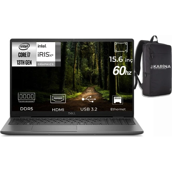 Dell Latitude 3550 I7-1355U N010L355015U-18 24GB 4tb Iris Xe Graphics Freedos 15.6" Full Hd Notebook ürün görseli 1
