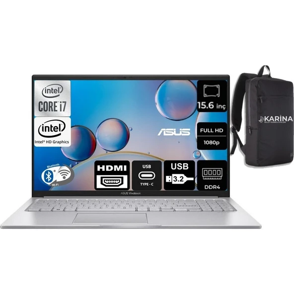 Asus Vivobook 15 X1504ZA-NJ247-21 I7-1255U 24GB 2tb SSD 15.6" Fhd Windows 11 Pro Taşınabilir Bilgisayar ürün görseli 1