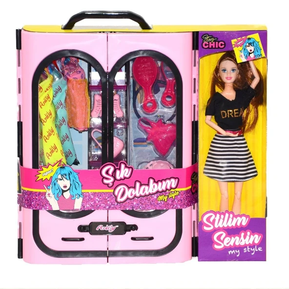 02441  Anlily Bebek ve Elbise Dolabı - Resim 2
