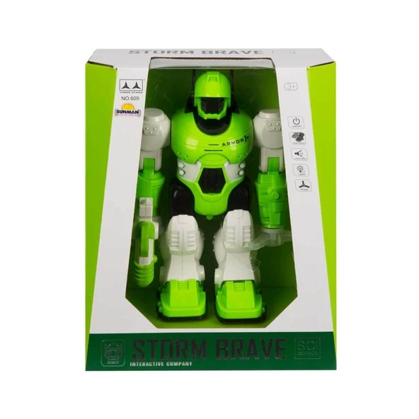 Storm Brave Sesli ve Işıklı Robot 25 cm - Resim 4