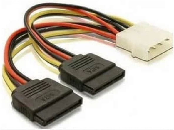 Alfais 4929 İkili Çift Sata Power HDD 4 pin Güç Kablosu ürün görseli 1