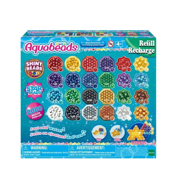 31995 AquaBeads Parlak Boncuk Paketi (yedek paket) 2000 parça +4 yaş ürün görseli 1