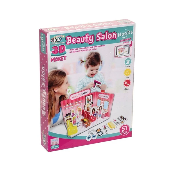 Güzellik Salonu Maket 3 Boyutlu Puzzle ürün görseli 1
