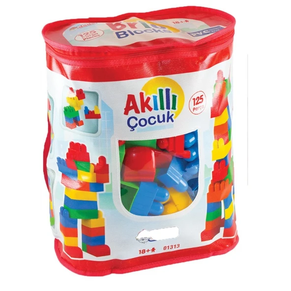 01313 Akıllı Çocuk Blokları 125 Parça ürün görseli 1