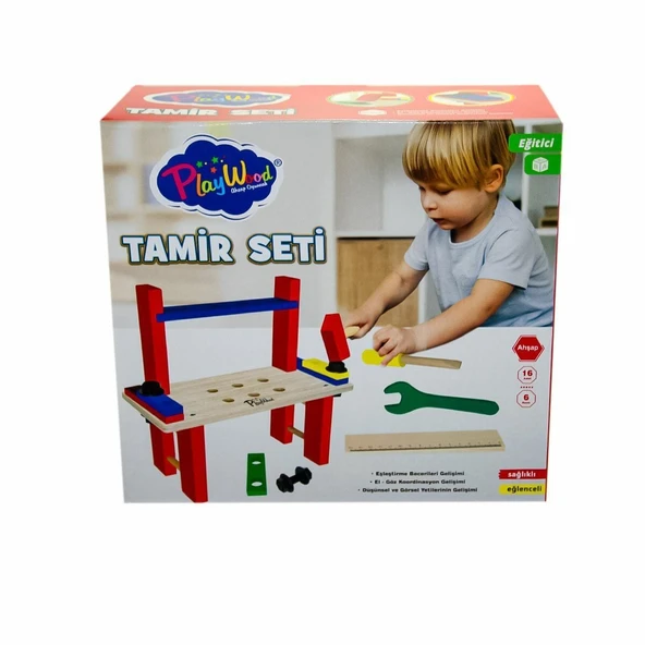 397 Kutuda Ahşap Tamir Seti - Onyıl Oyuncak - Resim 2