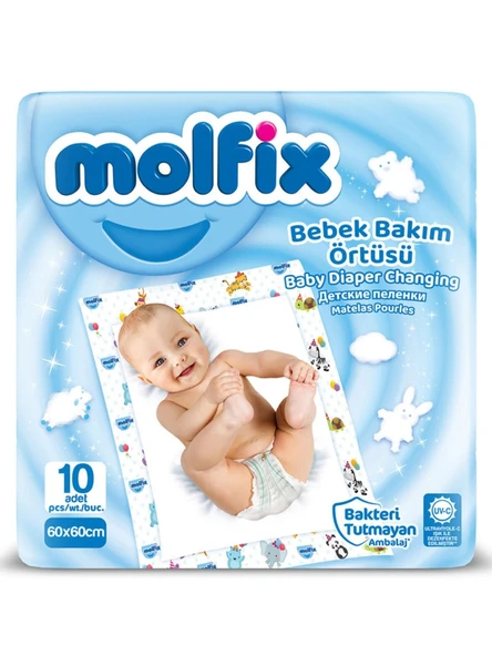 Bebek Bakım Örtüsü 60x60 10 Adet ürün görseli 1