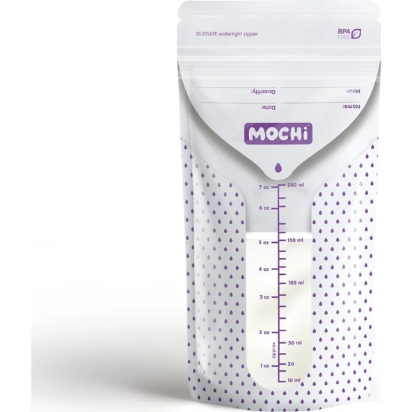 Mochi Anne Sütü Saklama Poşeti 50 Adet 200ml ürün görseli 1