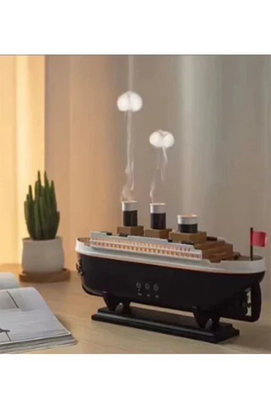 Titanic Gemi Hava Nemlendirici Işıklı Fonksiyonlu Buhar Makinesi Kumandalı ürün görseli 1