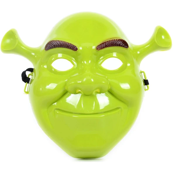 Yeşil Shrek Maskesi 21x25 cm - Resim 2