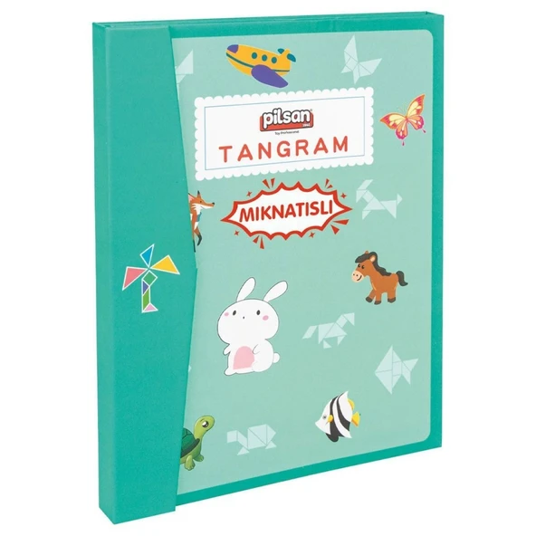 03 569 Ahşap Manyetik Tangram -NessiWorld Oyuncak ürün görseli 1