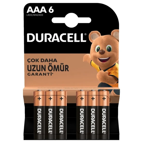 6'Lı AAA İnce Kalem Pil ürün görseli 1
