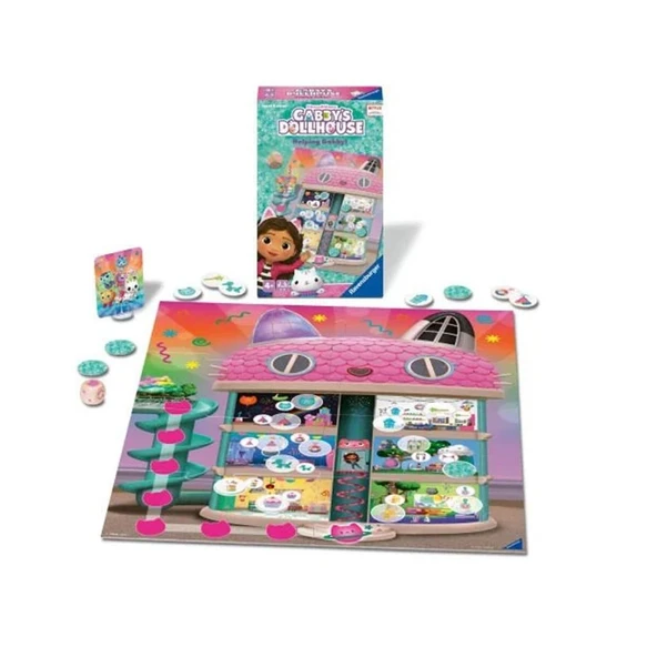 248100 Ravensburger - Gabbys Dollhouse - Seyahat Boy Kutu Oyunu ürün görseli 1