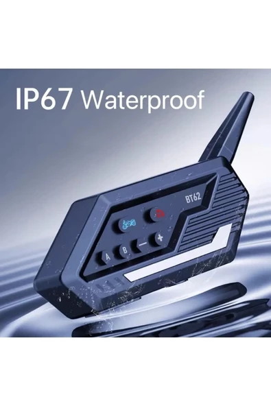 Bt62 Motosiklet Kask Kulaklığı Bluetooth Intercom 2 Intercom Bağlantılı ürün görseli 1