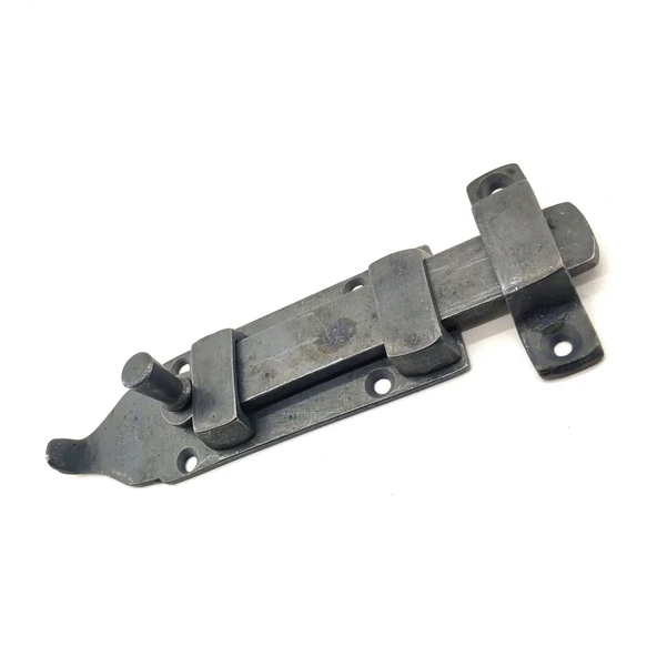 Antika Tarz Dekoratif Pirinç Yassı Kapı Sürgüsü - 35x145 Mm, Oksit ürün görseli 1