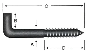 Şofben Çivisi No 2 / 5.8x60 - 10 Adet - Resim 2