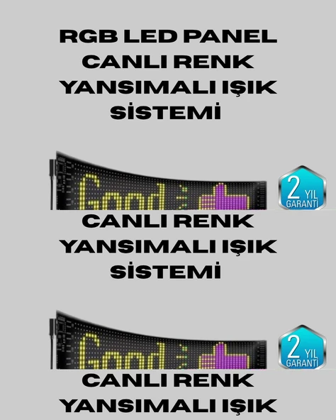 5v Usb Akıllı Piksel Led Panel – Mobil Uygulama Kontrollü, Renkli Işık Efektli ürün görseli 1