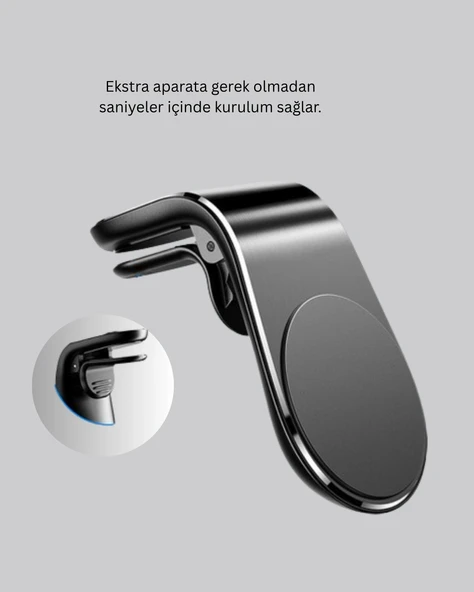 Mini Manyetikli Araç Telefon Tutucu - Resim 4