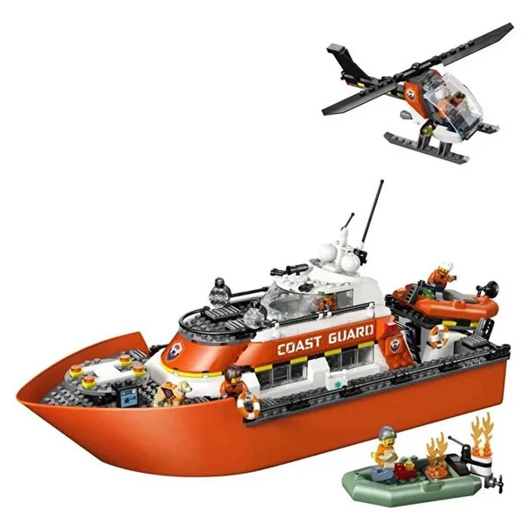 Sahil Güvenlik Kurtarma Botu ve Helikopteri 60504 ürün görseli 1