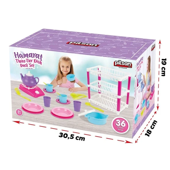 03 337  3 Katlı Hamarat  Mutfak Seti - Resim 4
