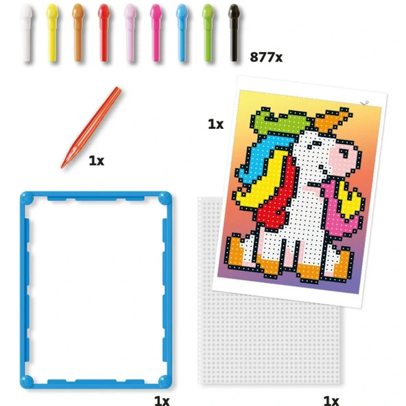 Pixel Sanatı Unicorn 877 Parça - Resim 2