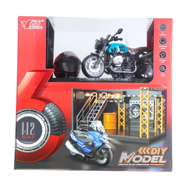 1/12 Motosiklet Latte PB 3R Sesli ve Işıklı ürün görseli 1