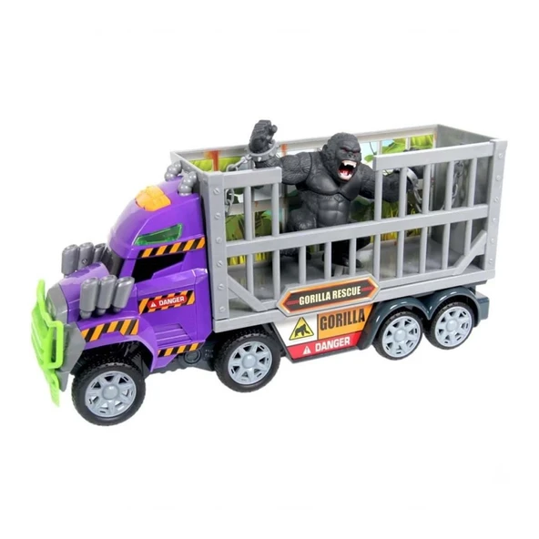 74641  Sesli ve Işıklı Motorize Araba Goril Kurtarıcısı - - Resim 3