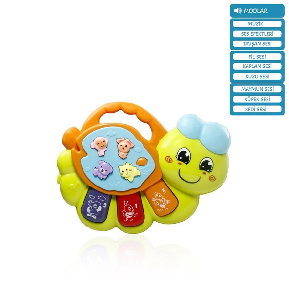 IŞIKLI VE MÜZİKLİ SOLUCAN BEBEK ürün görseli 1