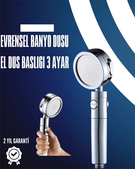 Dayanıklı Ve Ergonomik Tasarımlı Ayarlanabilir El Duş Başlığı ürün görseli 1