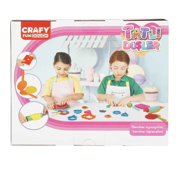 Crafy Tatlı Düşler Oyun Hamuru Seti 200 g 22 Parça - Resim 3