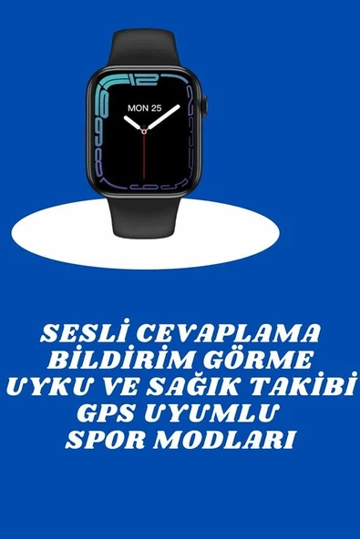 Akıllı Saat Nabız Ölçebilen Adımsayar Kalori Hesaplama Tema Değiştirme Gps Uyumlu ürün görseli 1