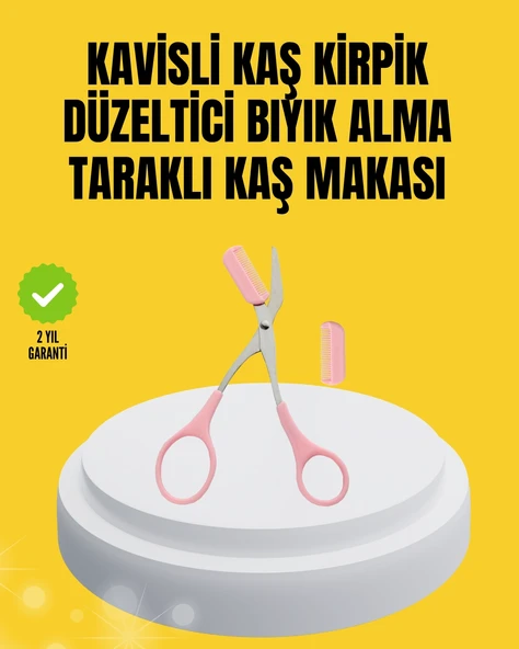 Kaş, Kirpik Ve Tırnak Çevresi Temizliği İçin Çok Fonksiyonlu Makas ürün görseli 1
