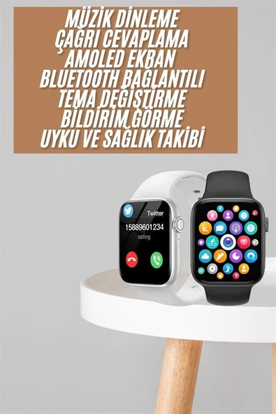 1.83 İnç Akıllı Saat Android Ve İos Uyumlu Çağrı Cevaplayabilen Adımsayar Gps Takibi ürün görseli 1