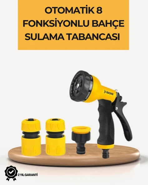 8 Modlu Bahçe Sulama Tabancası Seti Bitki Çiçek Araç Temizleme ürün görseli 1
