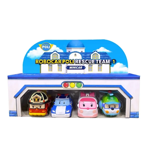Robocar Poli Mini Kasabanın Kurtarma Araçları 4'lü - Resim 5