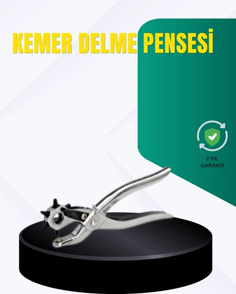 Metal Gövdeli Ayarlanabilir Deri Delme Pensesi 2.5–5 Mm Delik Açma Aracı ürün görseli 1